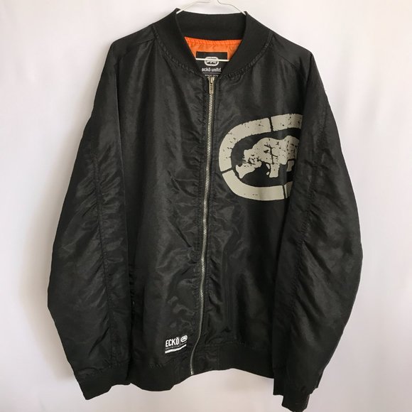 Ecko Unlimited Jackets & Coats Mens Xl Zip Up Black Ecko Unltd Echo